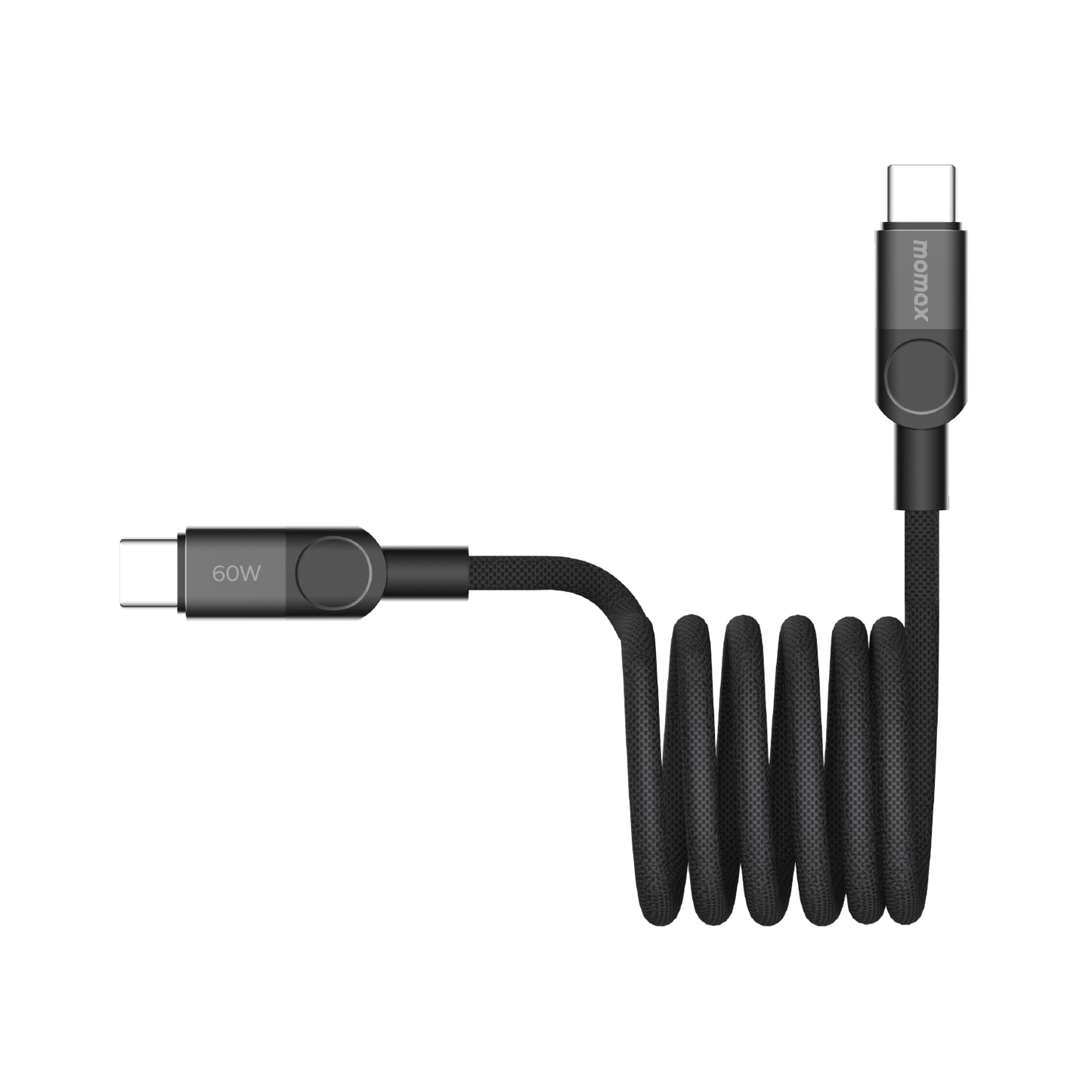 Kabloya Magnetîk a USB-C bo USB-C ya Momax Mag.Link 60W, 1 m - Kabloya Magnetîk a Momax Mag.Link, USB-C bo USB-C, Şarjkirina 60W, Dirêjahiya 1 m