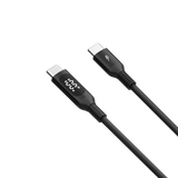 كيبل موماكس إليت لنك تايب سي الى تايب سي مع شاشة LED وبقدرة شحن سريع 100 واط وطول 1.2 متر | Momax EliteLink USB‑C to USB‑C PD 100W Cable with LED Display, 1.2m