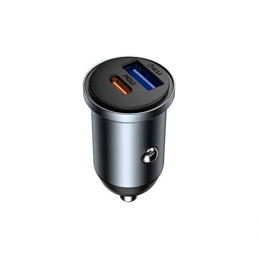 WiWU Wi-CC032 Nano Pro شاحن سيارة 60W مزدوج USB-C و USB-A شحن سريع