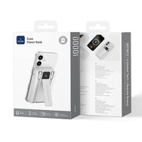 Bankeya Hêzê ya WiWU 10000mAh bi Şarjkirina Bilez a 22.5W, Kabloyên Type-C û Lightning ên Çêkirî û Stand | Bankeya Hêzê ya WiWU Duke Wi-P061 10000mAh, Şarjkirina Bilez a 22.5W bi Kabloyên Type-C û Lightning ên Çêkirî û Stand.