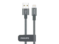 كابل شحن USB-A إلى Lightning حتى 3 أمبير 1 متر فيليبس DLC1030V/00 | Philips DLC1030V/00 USB-A to Lightning Charging Cable