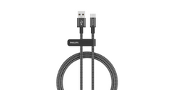 كابل شحن USB-A إلى USB-C حتى 3 أمبير 1 متر فيليبس DLC5030A/00 | Philips DLC5030A/00 USB-A to USB-C Charging Cable — DLC5030A/00
