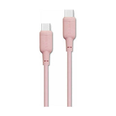 كابل شحن USB-C إلى USB-C 60 واط 1 متر فيليبس DLC6541CP/00 وردي | Philips DLC6541CP/00 USB-C to USB-C Charging Cable — وردي
