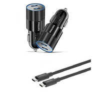 شاحن سيارة 60 واط مع كابل USB-C فيليبس DLP5521CC/00 | Philips DLP5521CC/00 60W Car Charger with USB-C Cable