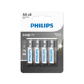 بطاريات AA LongLife عبوة 8 قطع فيليبس R6L8BL/40 | Philips R6L8BL/40 LongLife AA Batteries 8 Pack