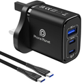 شاحن جداري PD بقدرة 30 واط مع كيبل USB-C من فون بلانيت PP-30WACC-UK | Phone Planet PP-30WACC-UK 30W PD UK Wall Charger with USB-C Cable