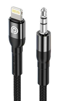كيبل صوت Lightning إلى 3.5 ملم بطول 1.2 متر من فون بلانيت PP-AUXL-120-BK | Phone Planet PP-AUXL-120-BK 1.2m Lightning to 3.5mm Audio Cable