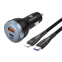 شاحن سيارة 80 واط مع كيبل من فون بلانيت PP-CC07 | Phone Planet PP-CC07 80W Car Charger with Cable