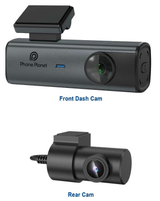 كاميرا سيارة بعدستين 4K و1080P من فون بلانيت PP-DC08 | Phone Planet PP-DC08 Dual-Lens 4K & 1080P Dash Cam