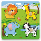 فيجا لغز الحيوانات البرية بمقابض | Viga Wild Animals Knob Puzzle