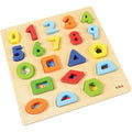 فيجا لغز الأرقام والأشكال الخشبي | Viga Numbers & Shapes Block Puzzle