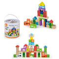 فيجا مكعبات المزرعة الخشبية 50 قطعة | Viga Farm Wooden Blocks 50 Pieces