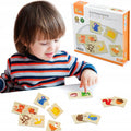 فيجا لغز مطابقة الحيوانات وطعامها | Viga Animal Feeding Puzzle Set