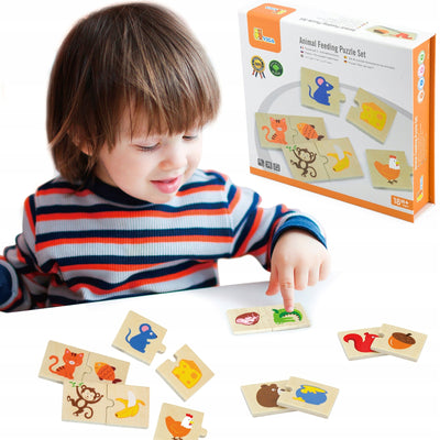 Viga Animal Feeding Puzzle Set