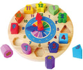 فيجا ساعة وفرز أشكال خشبية | Viga Round Clock Shape Sorter