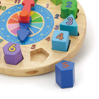 Viga Round Clock Shape Sorter