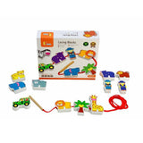 فيجا نظم قطع حديقة الحيوانات | Viga Lacing Blocks Zoo