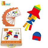 فيجا مجموعة أشكال مغناطيسية خشبية | Viga Magnetic Blocks