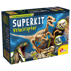 عبقري صغير طقم تنقيب فيلوسيرابتور | Lisciani I'm a Genius Super Kit Velociraptor