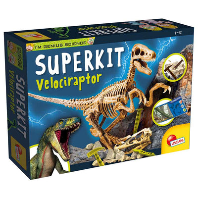 عبقري صغير طقم تنقيب فيلوسيرابتور | Lisciani I'm a Genius Super Kit Velociraptor