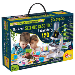 مختبر البحث العلمي 120 تجربة | Lisciani I'm a Genius Scientific Research Laboratory 120 Experiments