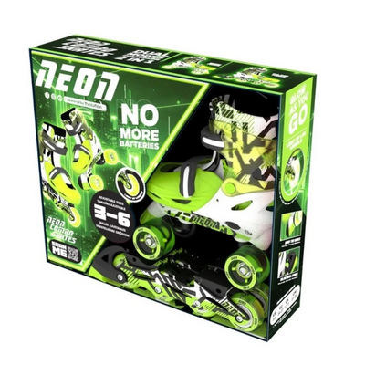 Yvolution Neon Combo 2-in-1 Skates US Size 3–6 Green