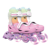 Yvolution Neon Combo 2-in-1 Skates US Size 3–6 Rainbow
