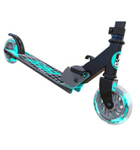 Yvolution Neon Apex LED Scooter Grey/Teal
