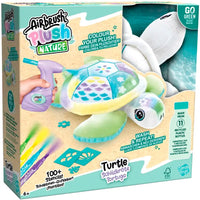 إيربرش بلاش سلحفاة نيتشر قابلة للتلوين | Airbrush Plush Nature Green Turtle
