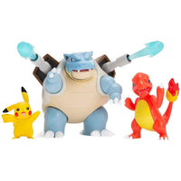 مجموعة بوكيمون بيكاتشو وتشارميليون وبلاستويز | Pokémon Battle Figure Pack Pikachu Charmeleon & Blastoise