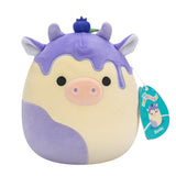 سكويشمالوز بينيتو بقرة التوت الأزرق 19 سم | Squishmallows Benito Blueberry Cow 7.5-Inch Plush