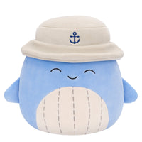 سكويشمالوز سمير الحوت بقبعة 19 سم | Squishmallows Samir Whale with Bucket Hat 7.5-Inch Plush
