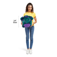 سكويشمالوز جي تي بيغ فوت الأزرق الداكن 36 سم | Squishmallows JT Dark Teal Bigfoot 14-Inch Plush