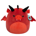 سكويشمالوز سلامي التنين الأحمر 36 سم | Squishmallows Salami Red Dragon 14-Inch Plush