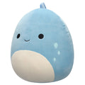 سكويشمالوز جون جون الديناصور الأزرق الرمادي 41 سم | Squishmallows John-John Slate Blue Dino 16-Inch Plush