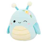 سكويشمالوز جايلز الجندب الأزرق 19 سم | Squishmallows Giles Blue Grasshopper 7.5-Inch Plush
