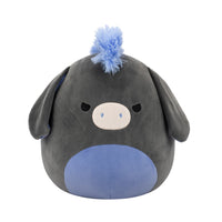 سكويشمالوز دون الحمار الرمادي 30 سم | Squishmallows Don Charcoal & Periwinkle Donkey 12-Inch Plush