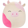 سكويشمالوز كايدن البقرة الوردية 41 سم | Squishmallows Caedyn Pink Spotted Cow 16-Inch Plush