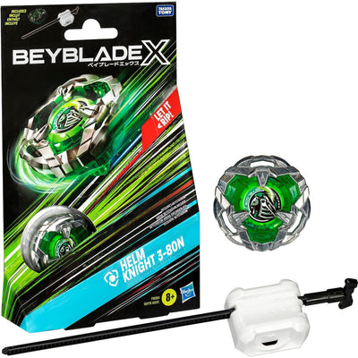 بي بليد إكس هيلم نايت مع قاذف | Beyblade X Helm Knight 3-80N Starter Set