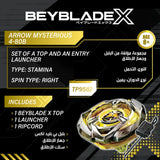 بي بليد إكس آرو ميستيريوس مع قاذف | Beyblade X Arrow Mysterious 4-80B Starter Set