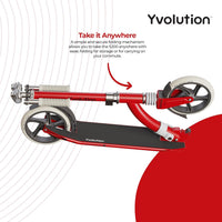 Yvolution S200 Red Scooter Rear Foot Brake