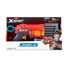 زورو إكس شوت إكسل فيوري 4 مع 16 طلقة | ZURU X-Shot Excel Fury 4 Blaster with 16 Darts