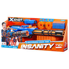 زورو إكس شوت إنسانيتي ريج فاير الآلي مع 72 طلقة | ZURU X-Shot Insanity Motorized Rage Fire with 72 Darts