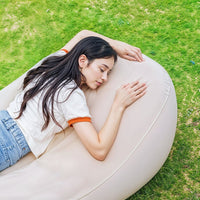 Green Lion Inflatable Air Mattress Sofa - Beige | كرسي هوائي قابل للنفخ