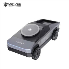 شاحن لاسلكي LENYES 3 في 1 شحن سريع 15W للهاتف والساعة والسماعات | LENYES 3-in-1 Wireless Charger 15W Fast Charge Phone Watch Earbuds