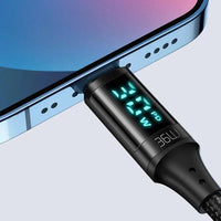 كيبل مكدودو تايب سي إلى لايتننغ بقدرة شحن 36 واط وبطول 1.2 متر | Mcdodo 36W Type-C To Lightning Fast Data Charge Cable with Digital Display 1.2M