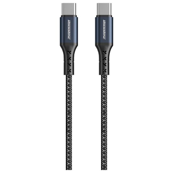 كابل USB-C إلى USB-C بقدرة 65 واط 2 متر روك روز RRCS18CC2 | RockRose Sparta CC2 65W USB-C Cable 2m