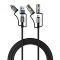 كابل شحن متعدد الوظائف 6 في 1 بطول متر روك روز RRCS25 | RockRose Hercules Reign 6-in-1 Charging Cable 1m