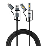 كابل شحن متعدد الوظائف 6 في 1 بطول متر روك روز RRCS25 | RockRose Hercules Reign 6-in-1 Charging Cable 1m