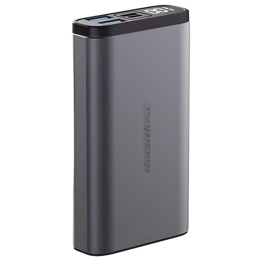 باور بانك 10000 ملّي أمبير بثلاثة منافذ رمادي روك روز RRPB15 | RockRose Assassin 10 Pro 10000mAh Power Bank Grey